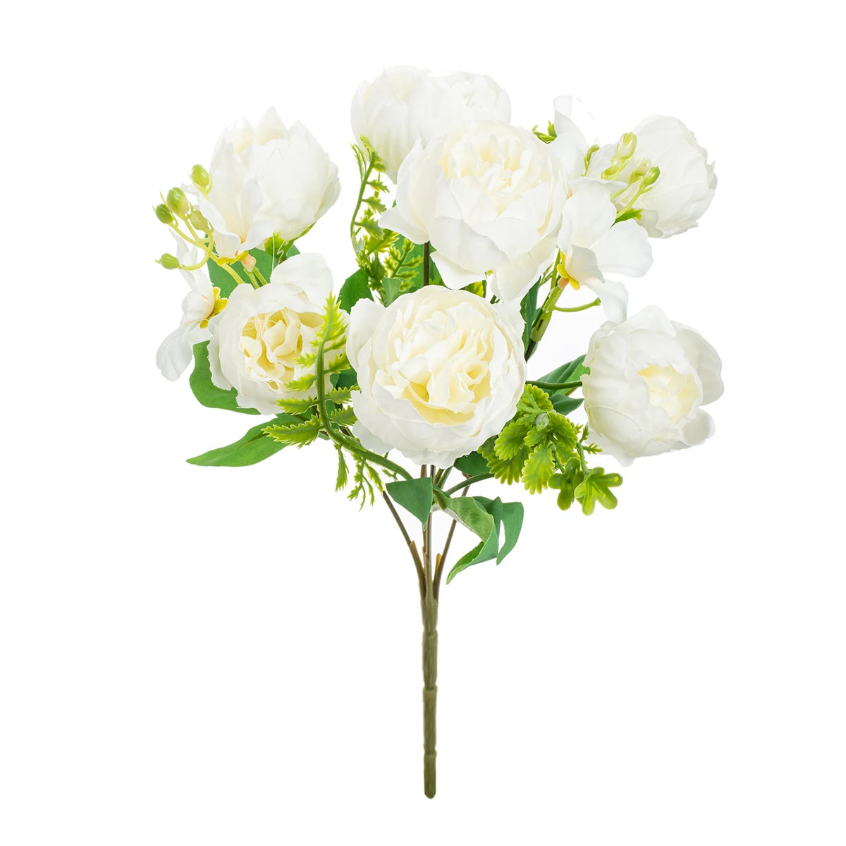 Silk Peony Rose Artificial Bouquet – Wedding & Home Decor Artificial Flower Bouquet Babs color 1 1pc