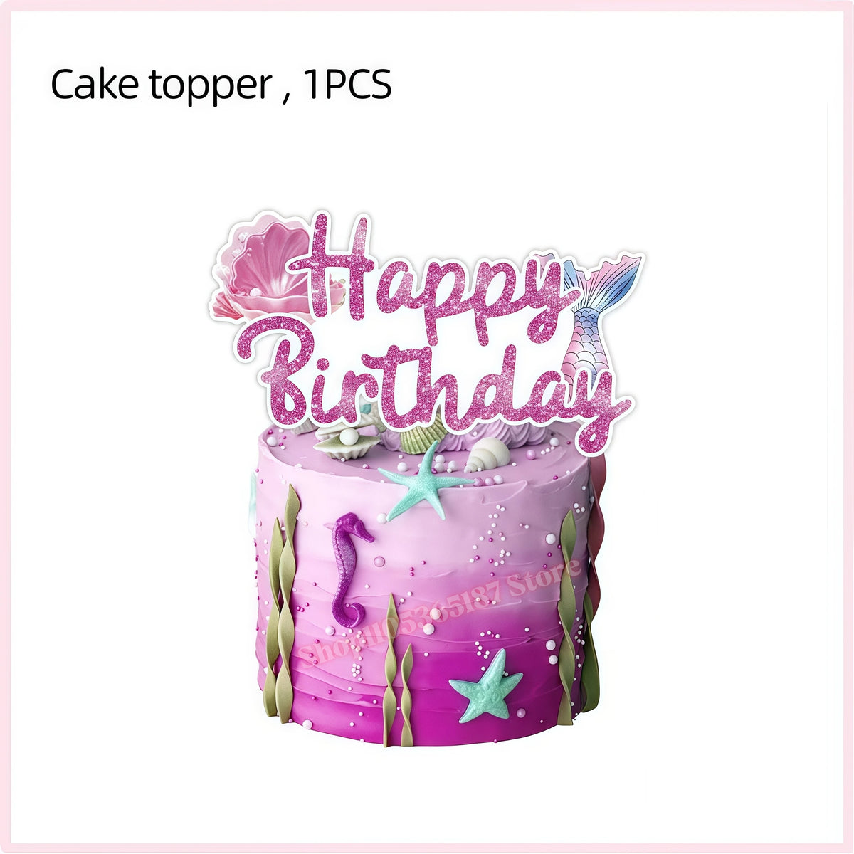 Mermaid Birthday Party Decorations Set – Plates, Cups & More