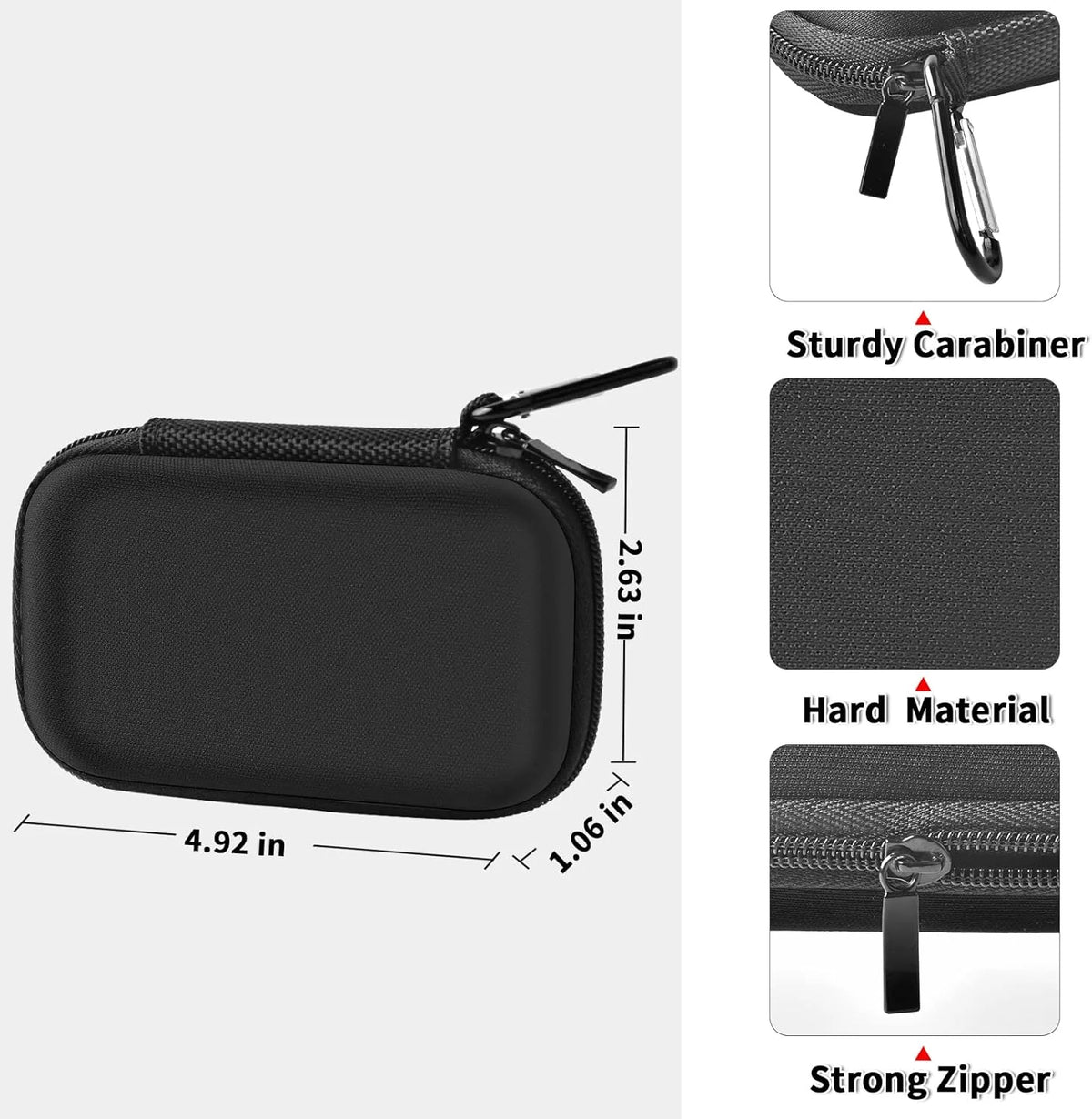 Hard Shell SSD Case for SanDisk Extreme & PRO + Carabiner SSD Protective Case Babs