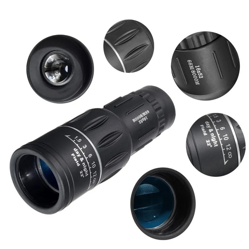 16x52 High-Power Monocular Telescope – Outdoor Spotting Scope Monocular Telescope Babs