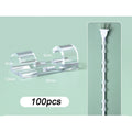 ABS Cable Organizer Clips – Desktop Cord & Wire Manager Cable Organizer Clips Babs 100pcs