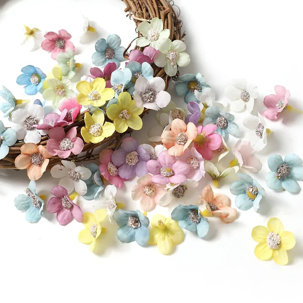 50/100Pcs Silk Artificial Daisy Flower Heads – Wedding & Home Decor Artificial Flower Heads Babs