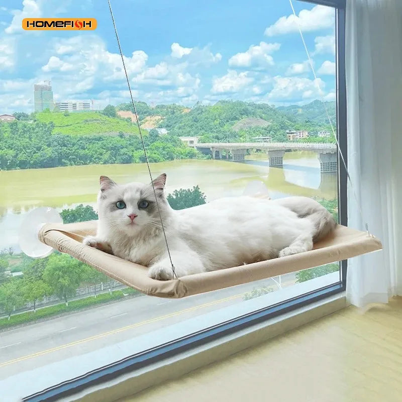 Ultra-Soft Cat Window Hammock – Suction Cup Perch Bed Cat Window Hammock Babs