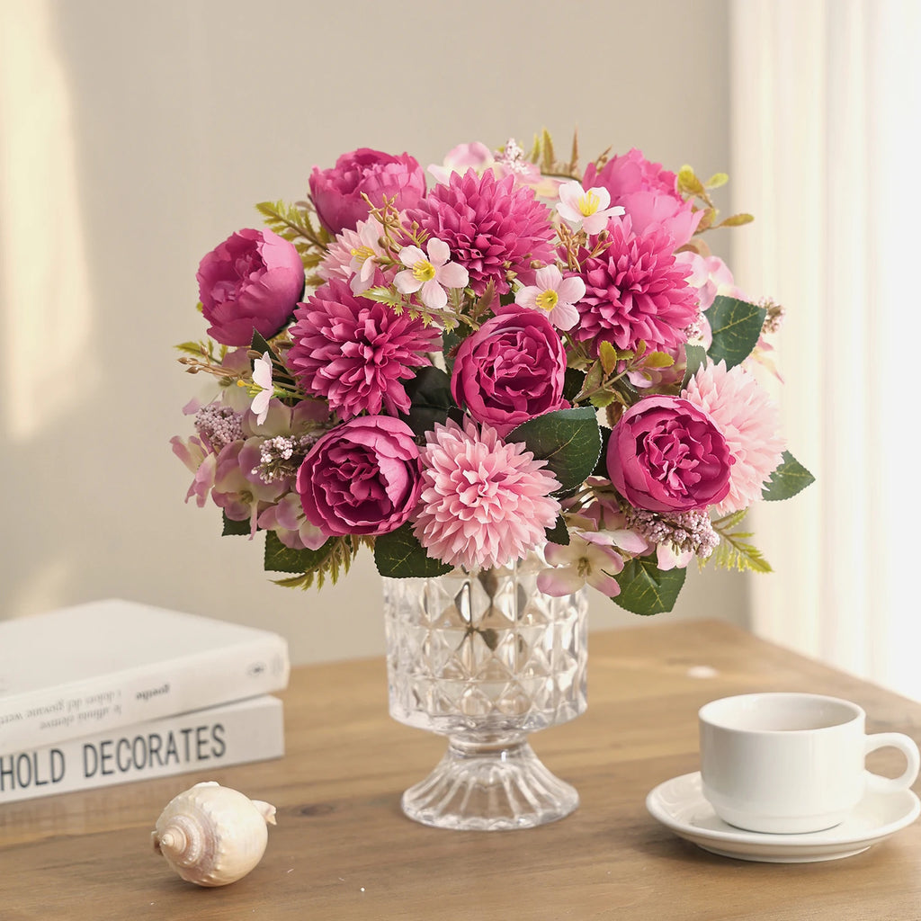 Artificial Silk Chrysanthemum Rose Flowers – Wedding & Home Décor Artificial Silk Flowers Babs