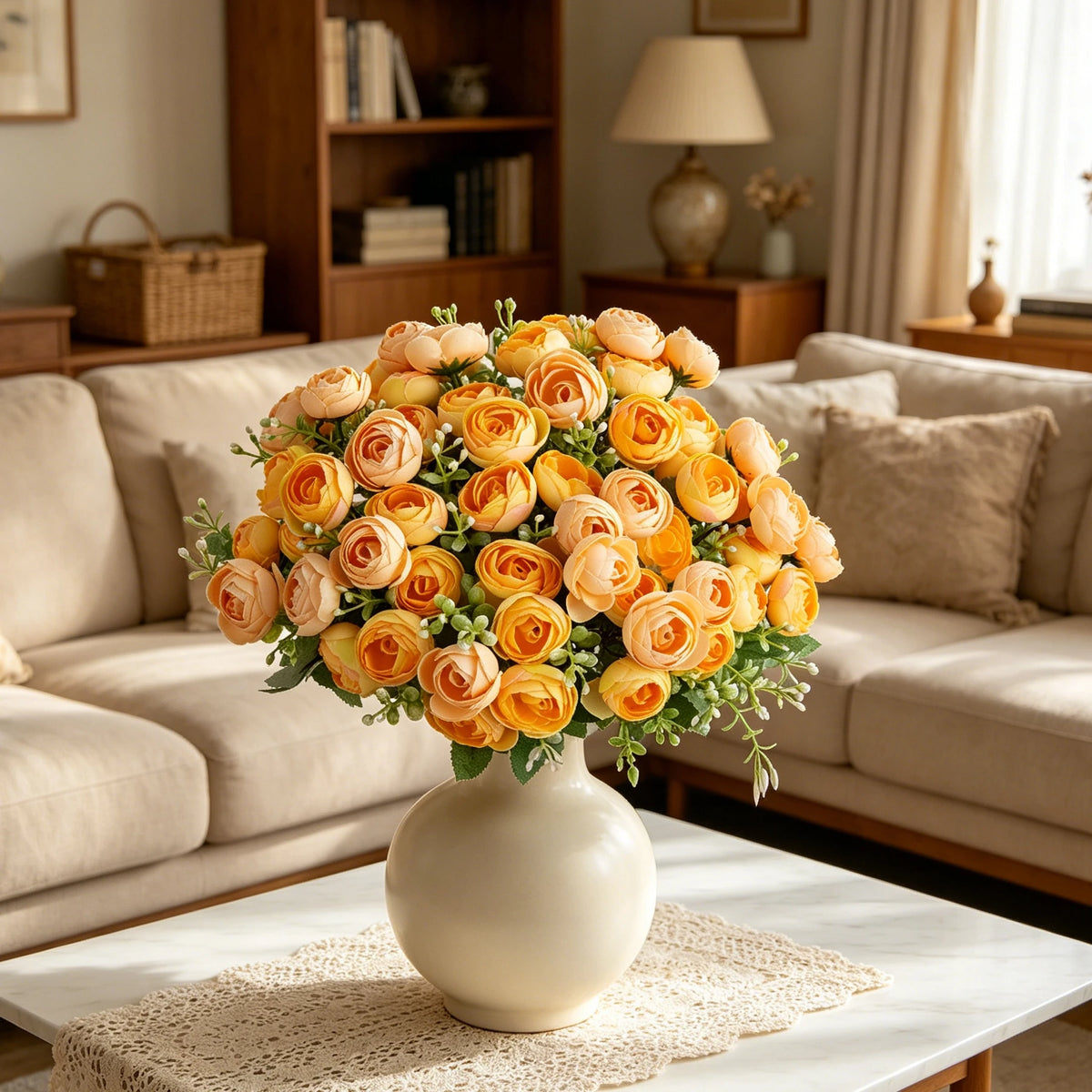 Silk Artificial Tea Bud Flowers – Wedding Bouquet & Home Decor Artificial Silk Flowers Babs