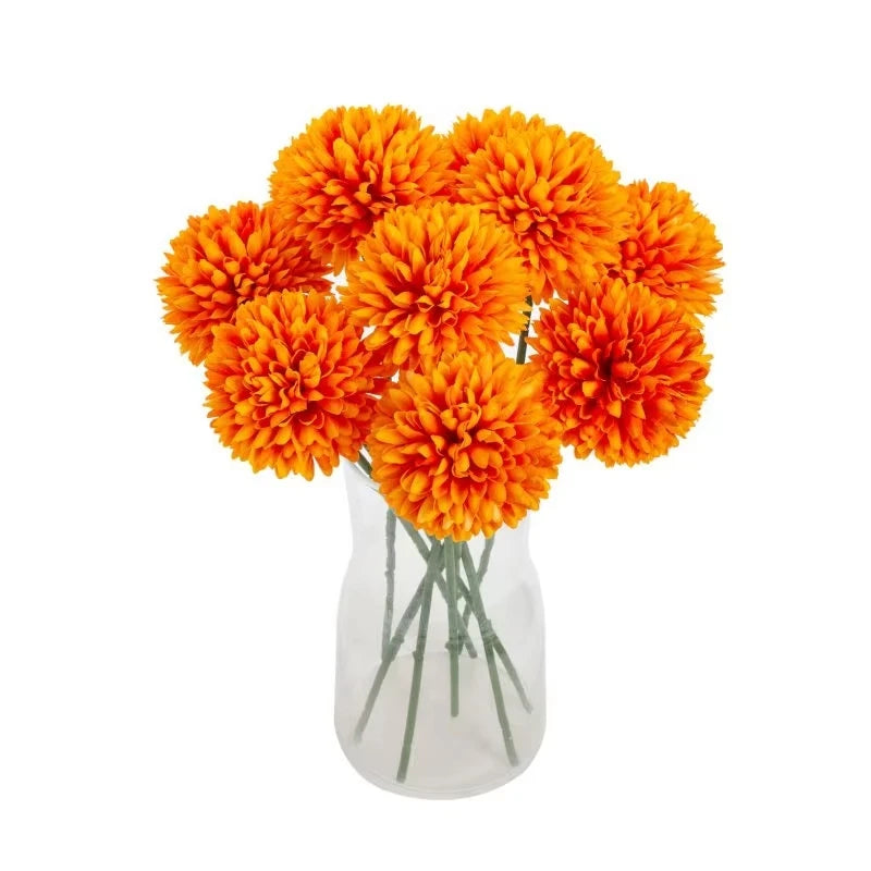 Silk Artificial Dandelion & Hydrangea Flowers – 2/4 Pcs Artificial Flower Bouquet Babs
