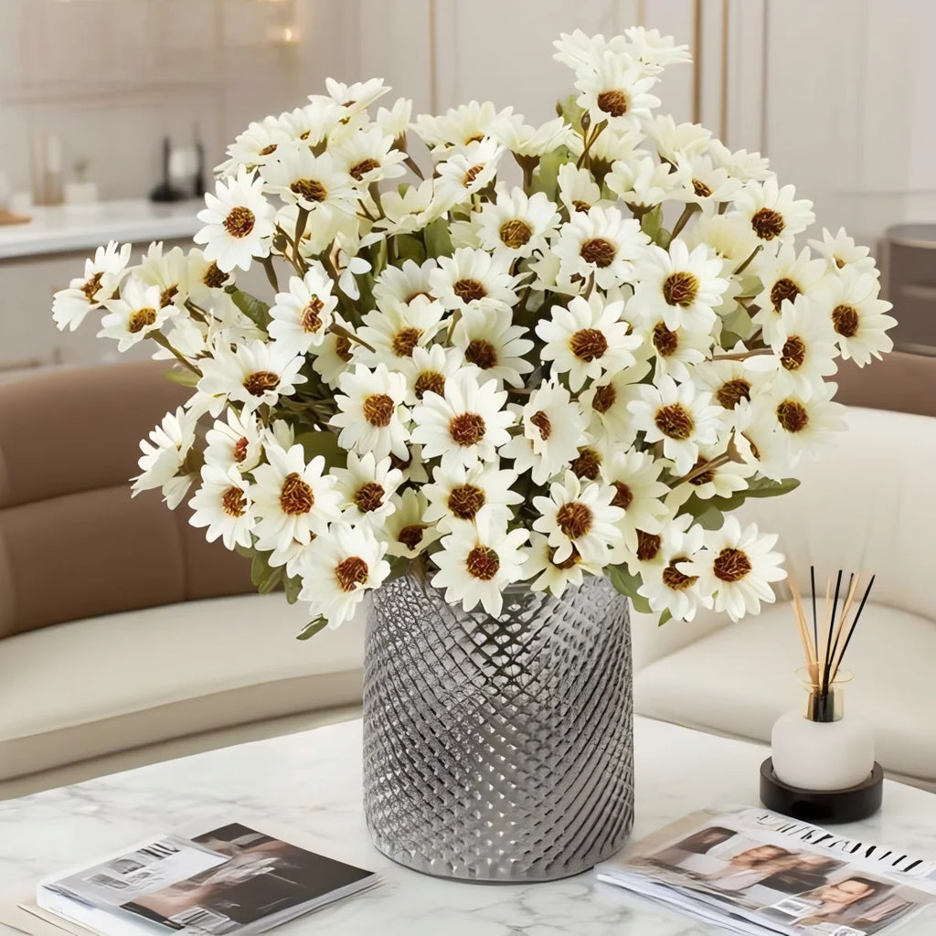 Silk Daisy Artificial Flowers Bouquet – Wedding & Home Décor Artificial Flower Bouquet Babs