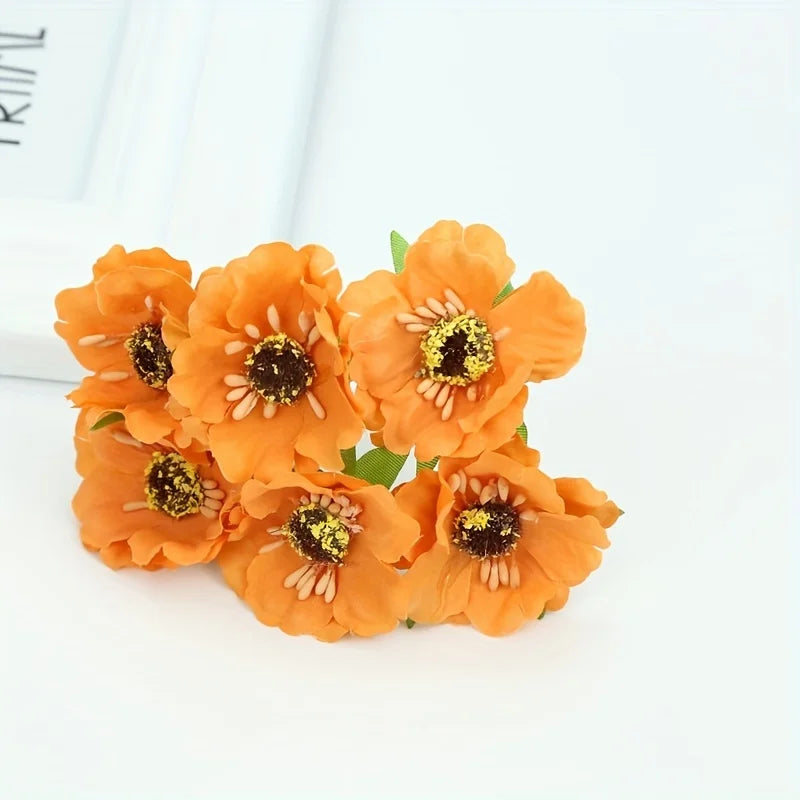 Silk Artificial Mini Flower Bouquet for Wedding & Home Décor Artificial Silk Flowers Babs