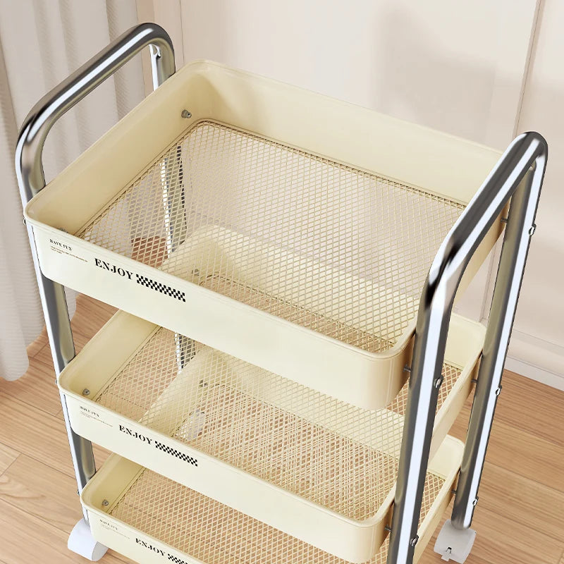 Multifunctional Rolling Cart Storage Organizer – Mobile Shelf Rolling Storage Cart Babs