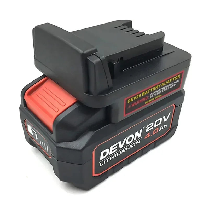 Devon 20V to Milwaukee M18 18V Battery Adapter Converter Battery Adapter Babs