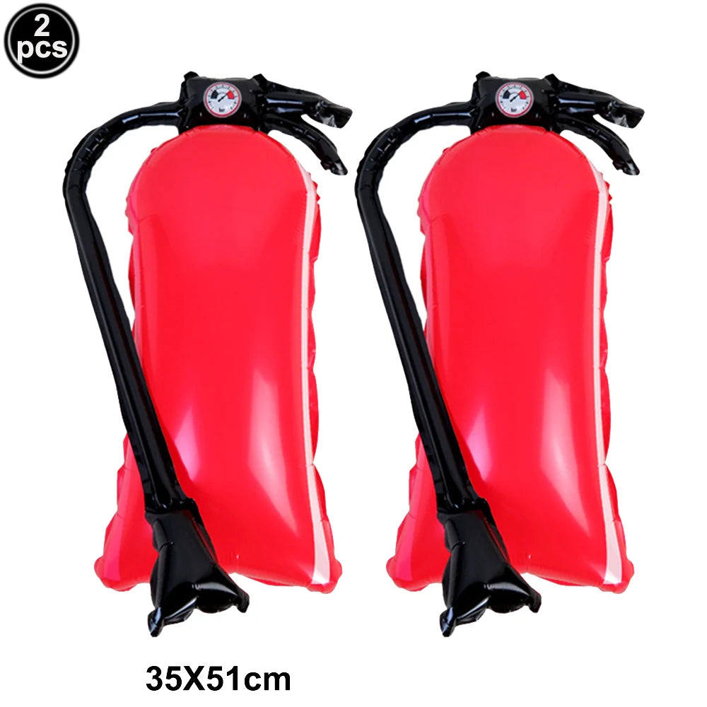 Fire Truck Inflatable Foil Balloons – 3 Styles Party Décor Party Balloons Babs AGATE As pictures show