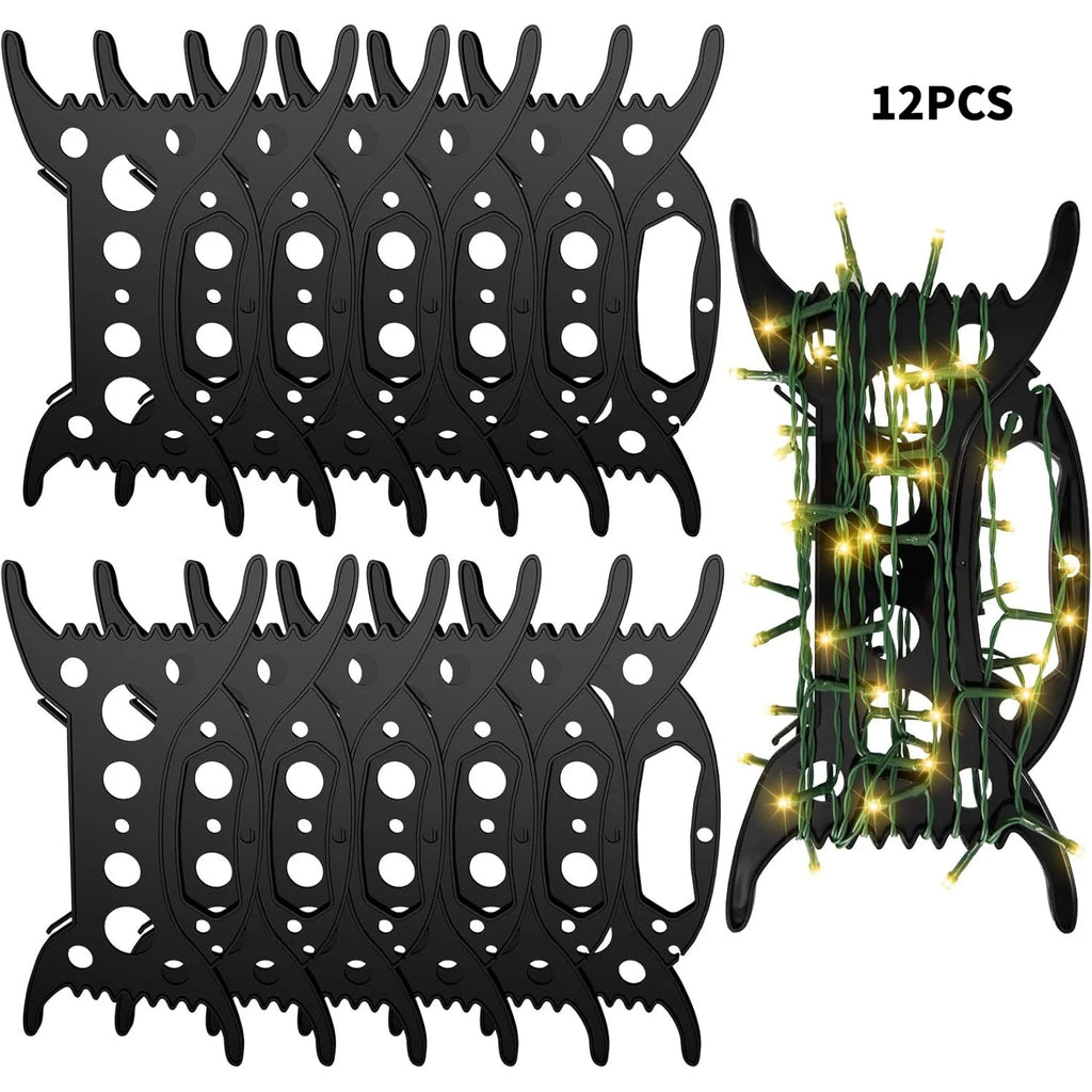12-Pack Christmas Light Storage Reels & Winding Organizer Holiday Light Organizer Babs