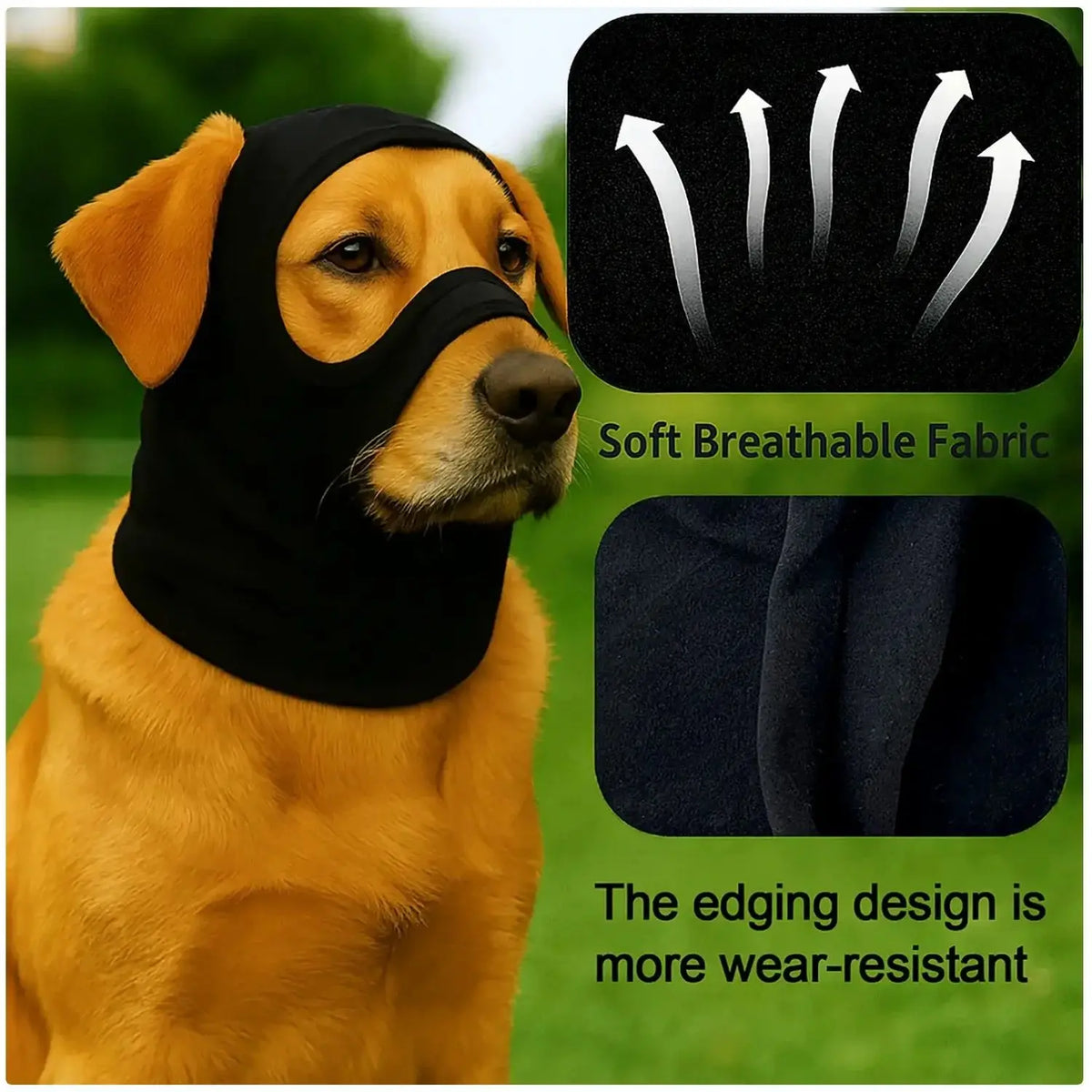 Dog Face Mask Headgear – Warm Minimalist Pet Headwear Dog Headwear Babs