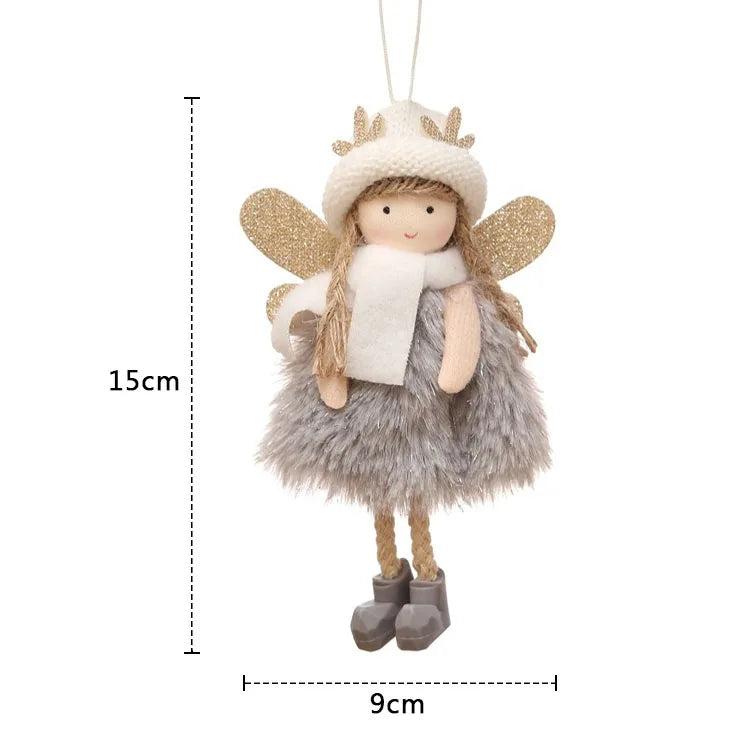Christmas Elf Doll Ornament – Xmas Tree Hanging Pendant Christmas Tree Ornament Babs G