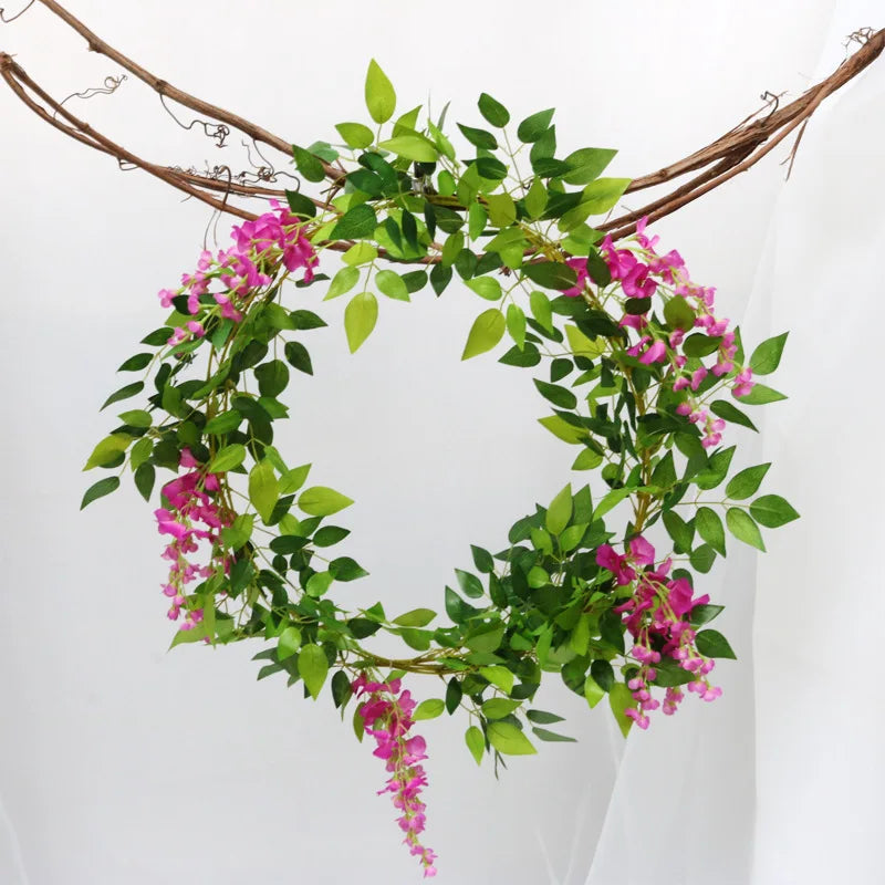Artificial Flower Vine Wall Hanging – Silk Leaf Rattan Decor Artificial Flower Vine Babs