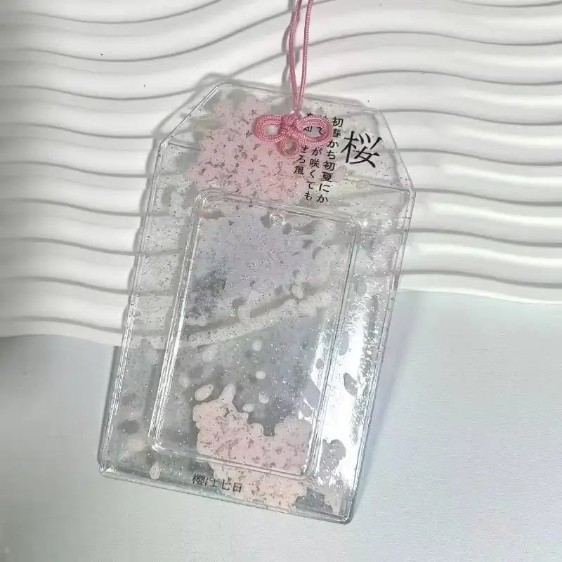 Cherry Blossom Photocard Holder – Scratch-Proof PVC Kpop Case Photocard Holder Case Babs