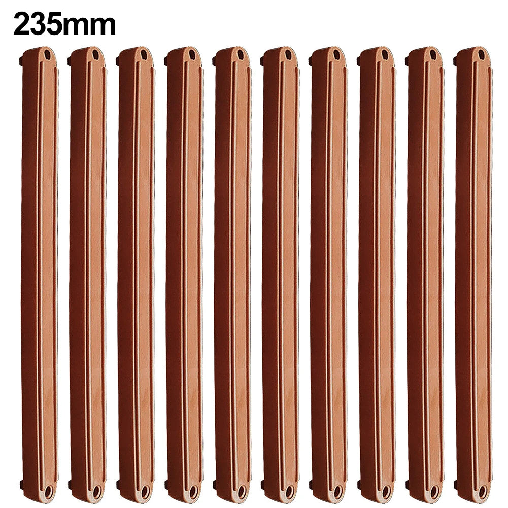 10pcs Plastic Drawer Slides 180/235/298mm – Furniture Guide Rails Drawer Slides Babs Brown-235mm