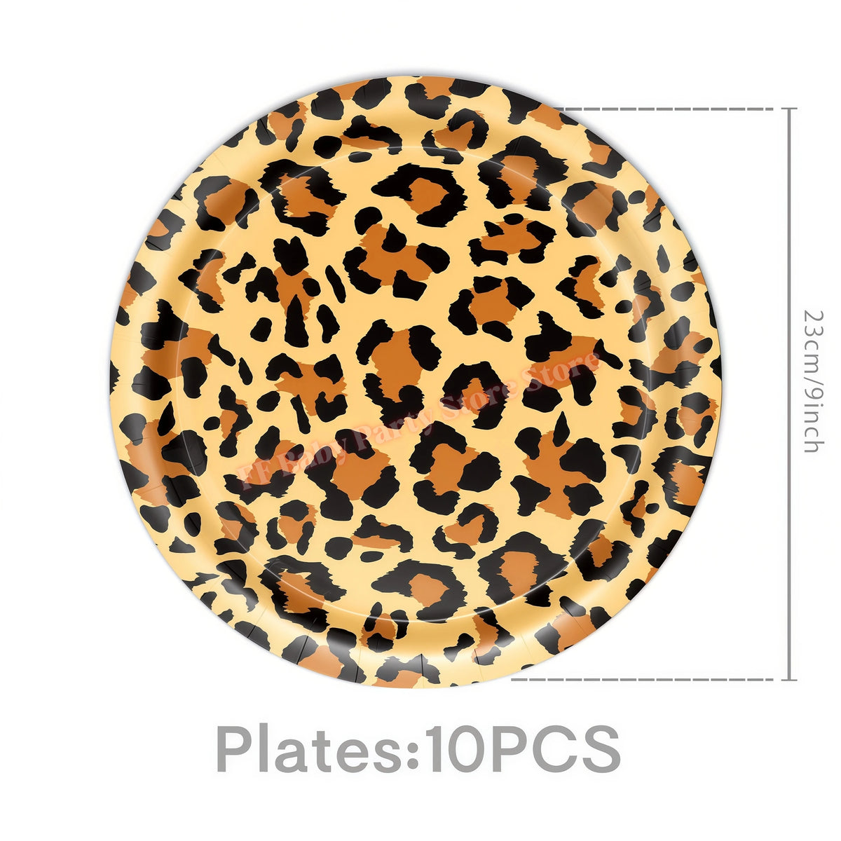 Leopard Print Birthday Party Supplies – Plates, Cups & Decor Party Decoration Set Babs 10pcs 9inch plate others