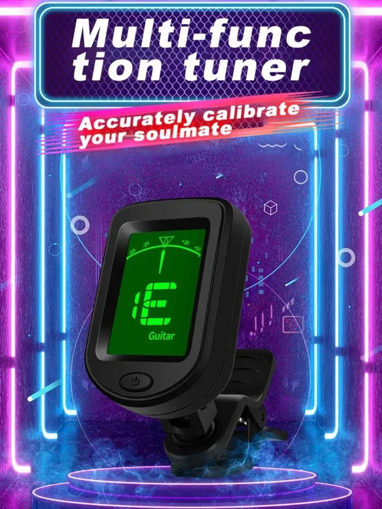 Clip-On Chromatic Tuner – Guitar, Violin, Ukulele & Folk Clip-On Instrument Tuner Babs