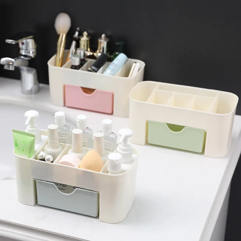 Makeup Organizer with Drawer & 6 Compartments | Cosmetics Box Makeup Organizer Babs