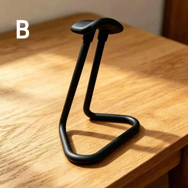 HUXUAN Headphone Stand – Anti-Slip Desk Headset Holder Headphone Stand Babs Black