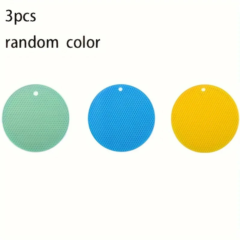 3-Pack Silicone Trivets – Non-Slip Heat Resistant Hot Pads Silicone Trivets Babs