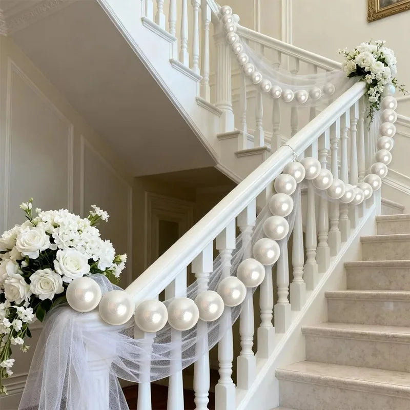 Giant Pearl String Hanging Garland – Wedding & Party Decor Party Hanging Garland Babs