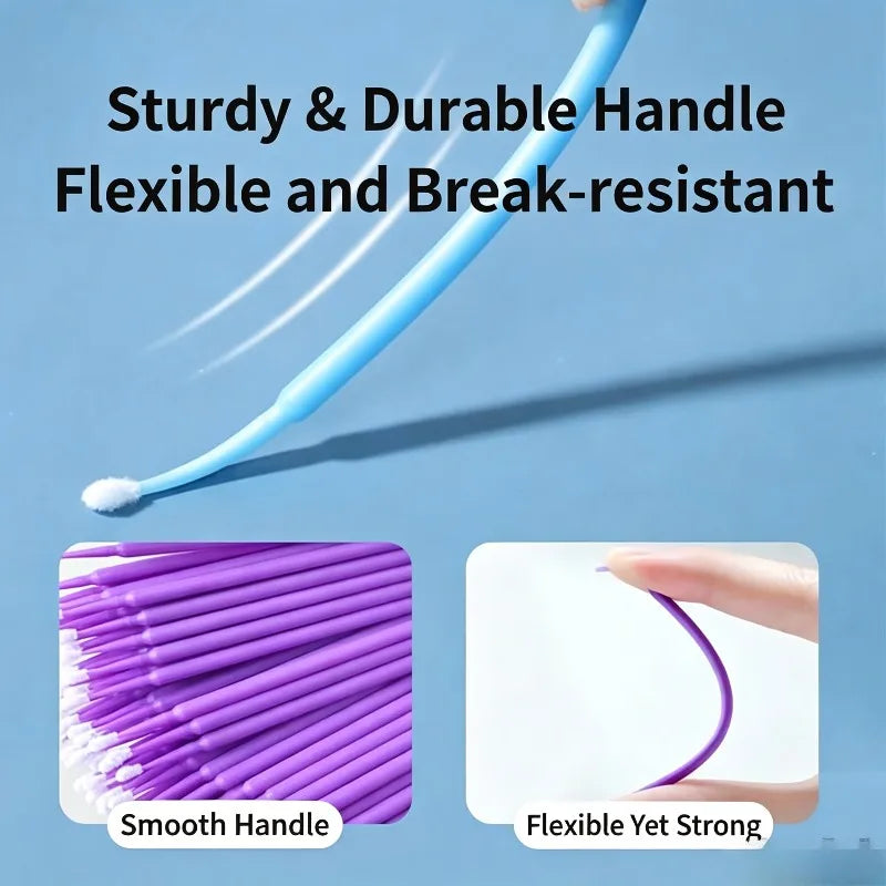 Micro Cotton Swabs Disposable Lash & Makeup Cleaning Brush Makeup Cleaning Swabs Babs