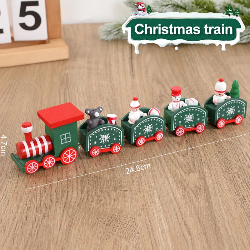 Christmas Wooden Train Ornament – Xmas Decor & Kids Gift Christmas Ornament Babs Style10