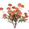 Silk Chrysanthemum Artificial Flowers for Wedding & Home Décor Artificial Silk Flowers Babs Orange 1 pc