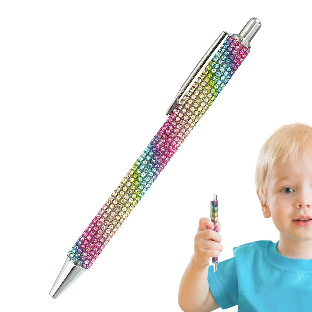 Luxury Rhinestone Ballpoint Pen – Rose Gold Retractable Rhinestone Ballpoint Pen Babs