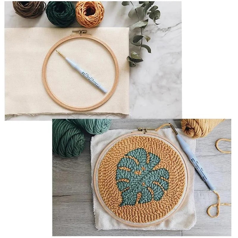 Punch Needle Embroidery Kit – Magic Needle Pen & DIY Tool Embroidery Needle Kit Babs