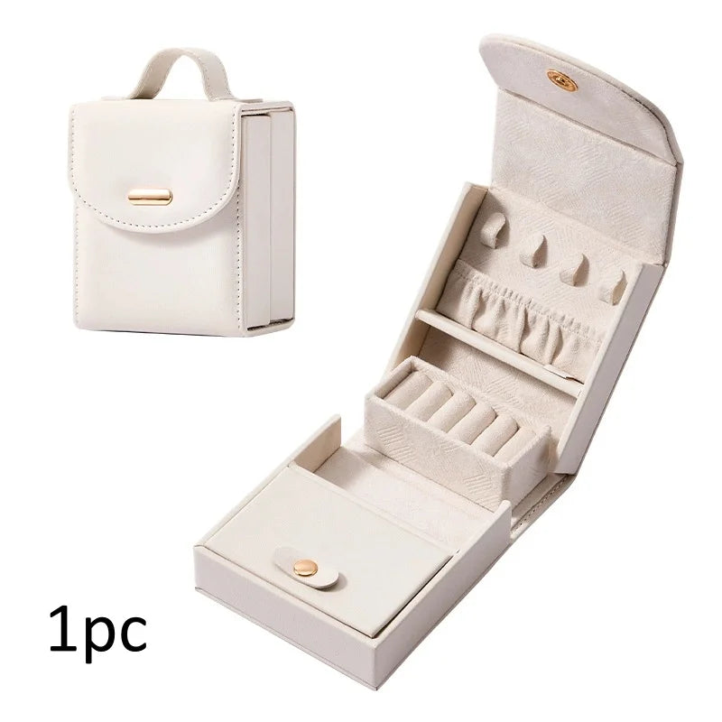 Travel Jewelry Box Organizer for Women – Rings, Earrings & More Travel Jewelry Organizer Babs White