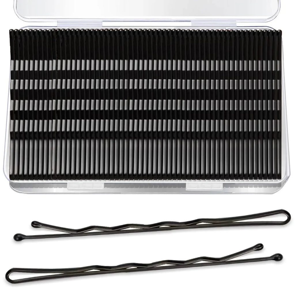 50-Pack U-Shaped Bobby Pins for Women – Black Hair Clips Bobby Pins Babs