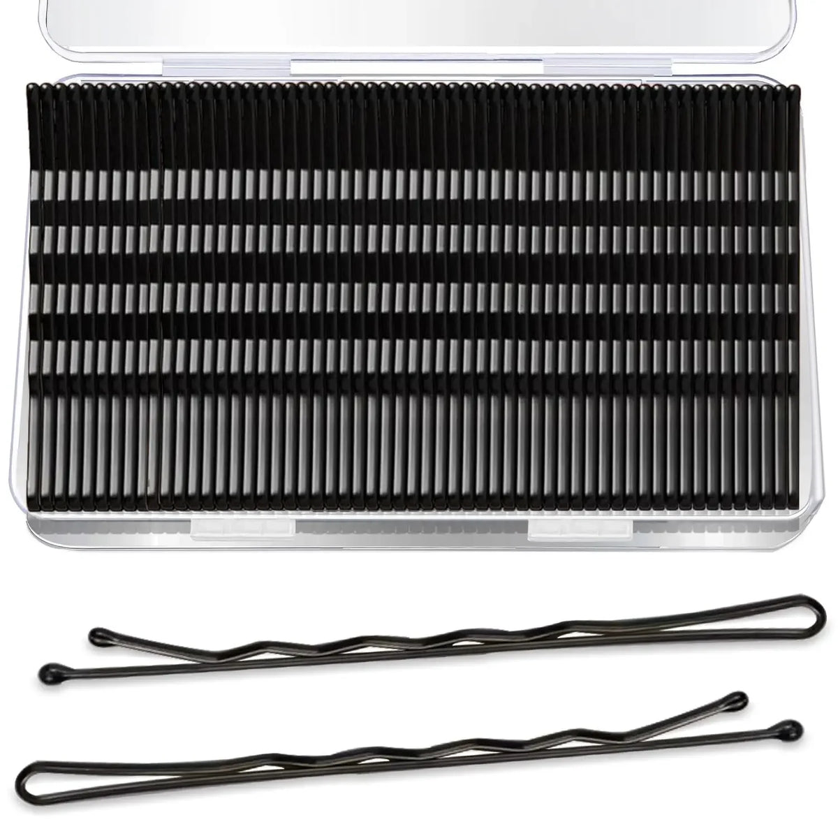 50-Pack U-Shaped Bobby Pins for Women – Black Hair Clips Bobby Pins Babs