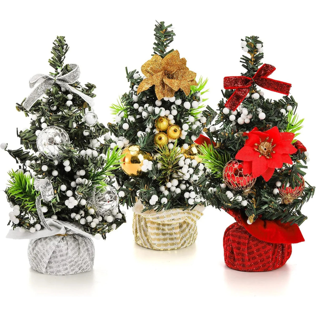 20cm Mini Christmas Tree Desktop Ornament – Festive Decor Mini Christmas Tree Babs