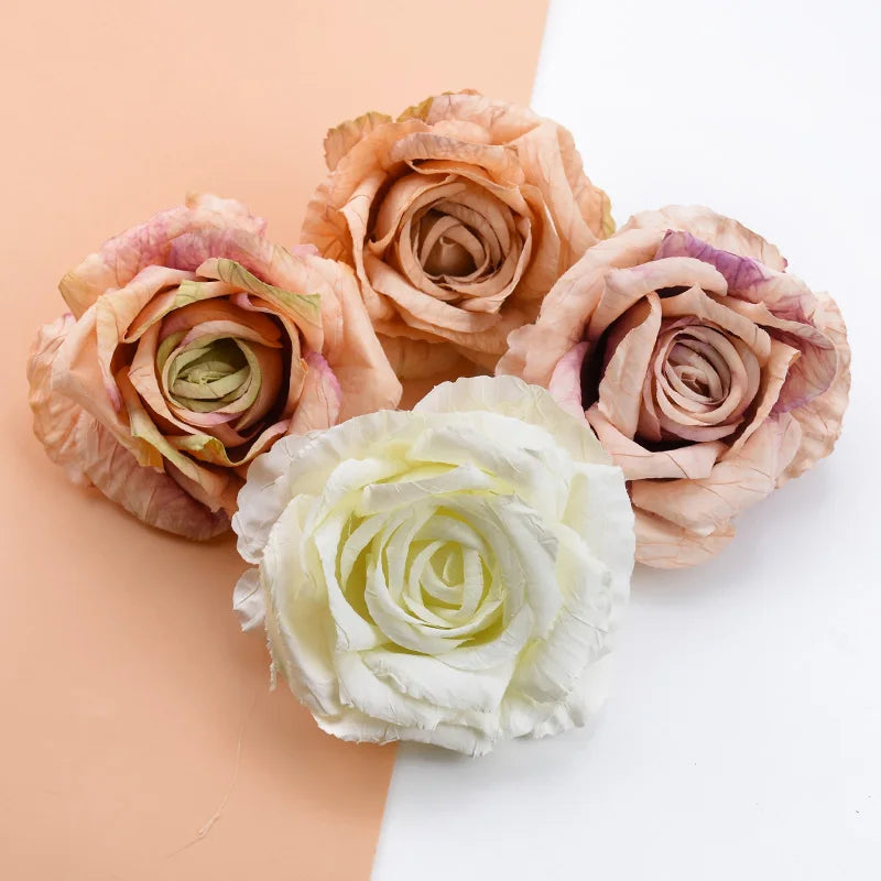 Artificial Silk Rose Flower Heads 25/50pcs – Wedding & Decor Artificial Silk Flowers Babs