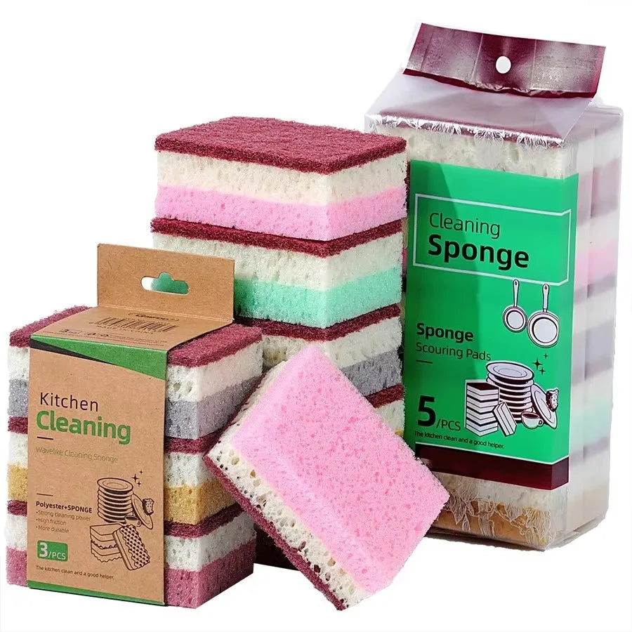 High Density Sponge Cleaning Cloth – Kitchen Dishwashing Scrubber Kitchen Sponge Scrubber Babs