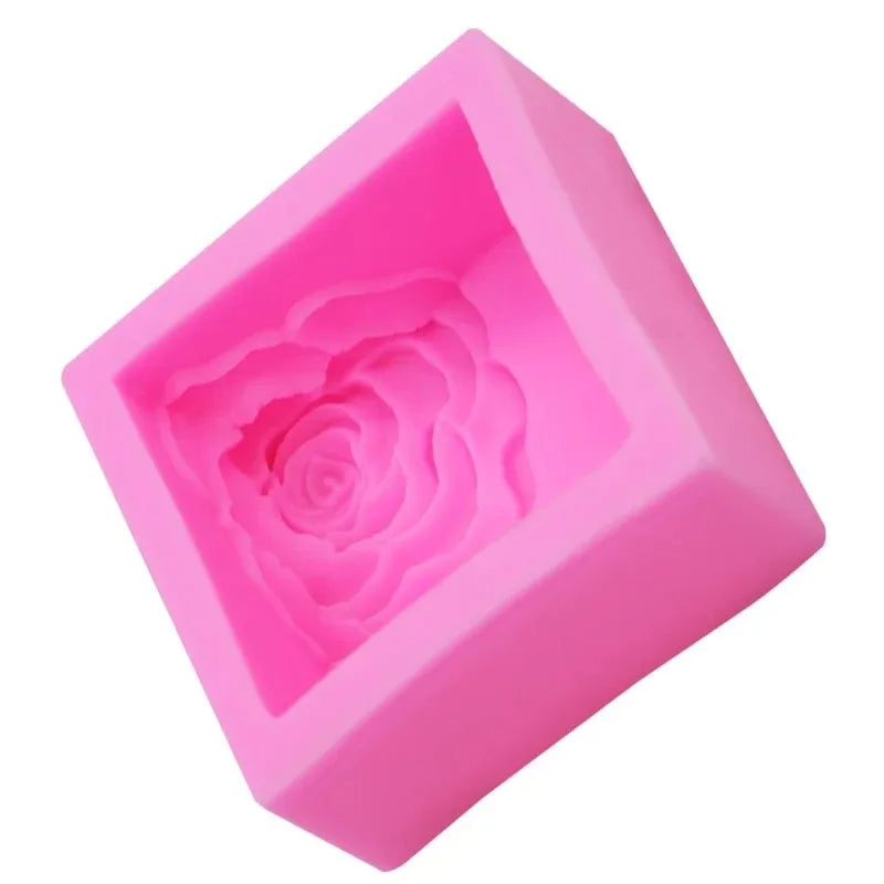 3D Rose Silicone Mold for Soap, Candle & Polymer Clay DIY Silicone Craft Mold Babs