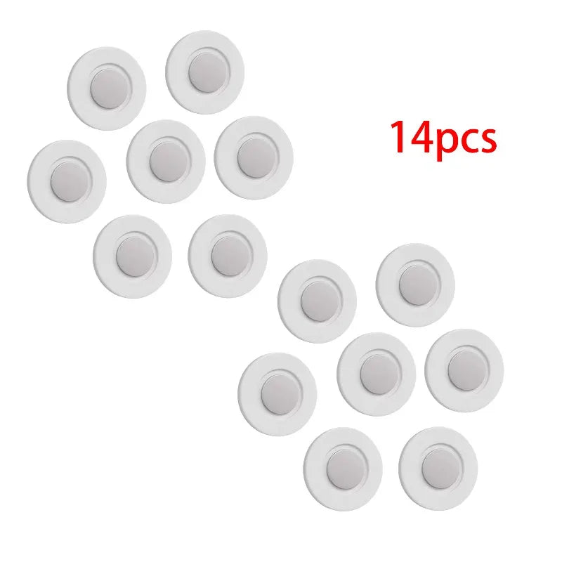 Magnetic Wall Mount Remote Holder – No Drill Adhesive Organizer Wall Mount Organizer Babs 14Pcs