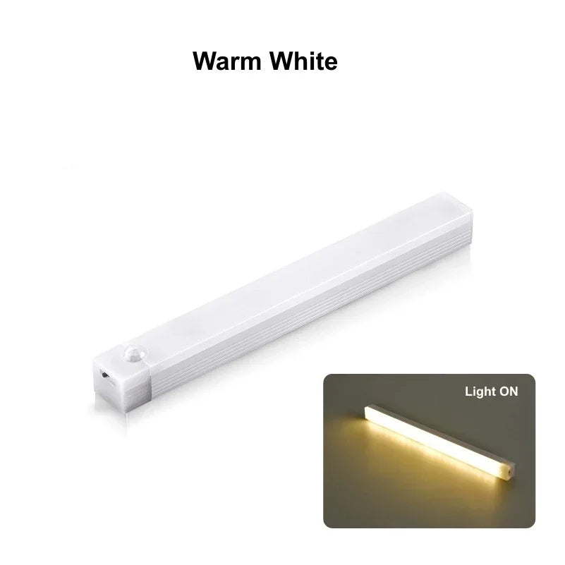 USB Rechargeable Motion Sensor LED Cabinet Light 10cm Motion Sensor Light Babs Warm white
