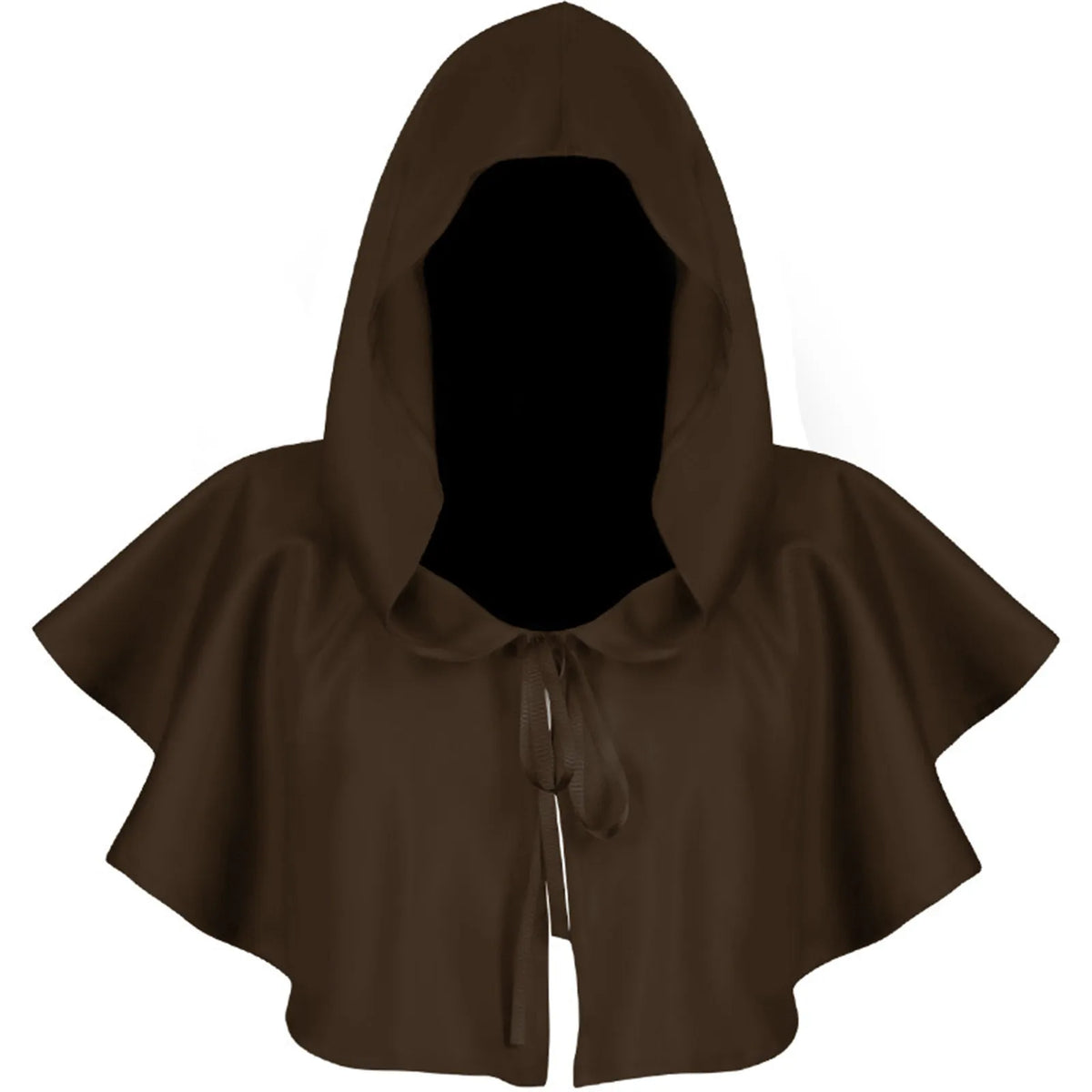 Medieval Hooded Cloak Cape – Halloween Monk Priest Costume Halloween Costume Cape Babs