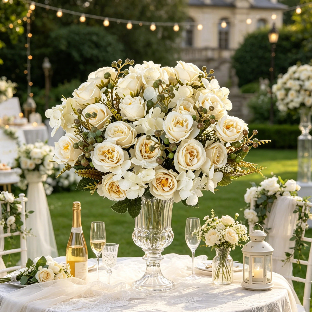 Silk French Rose Artificial Flowers – Bridal Bouquet & Decor Artificial Silk Flowers Babs