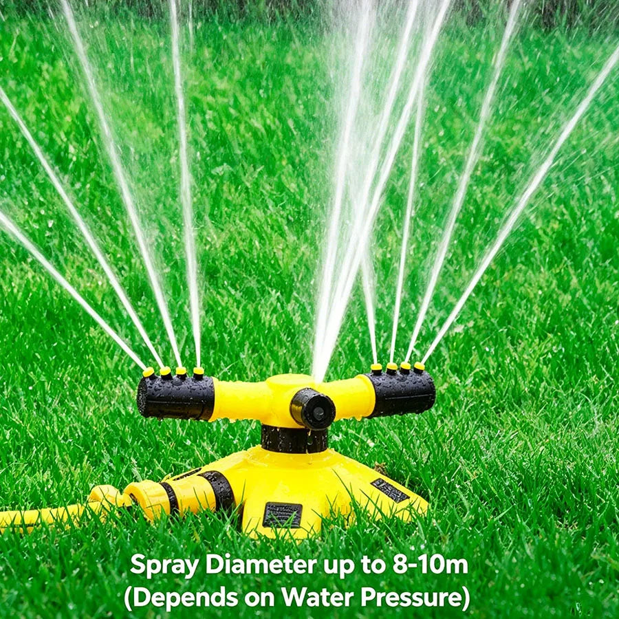 360° Rotating 3-Way Garden Sprinkler Head | Auto Irrigation Garden Sprinkler Head Babs