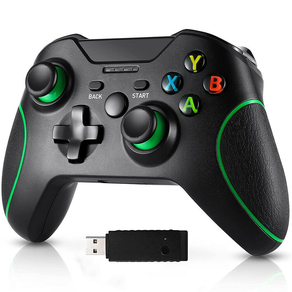 2.4GHz Wireless Controller for Xbox One S X Elite & Windows PC Wireless Game Controller Babs Black