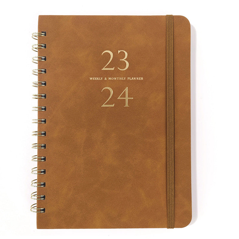 A5 Student Weekly Planner Notebook – Full English Version Weekly Planner Notebook Babs Brown