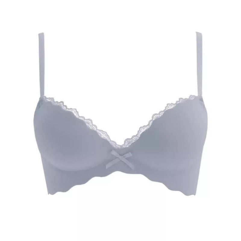 Seamless Wireless Push-Up Bra Set for Small Bust | Babs Wireless Push-Up Bra Babs Gray [single piece]] 38/85AB