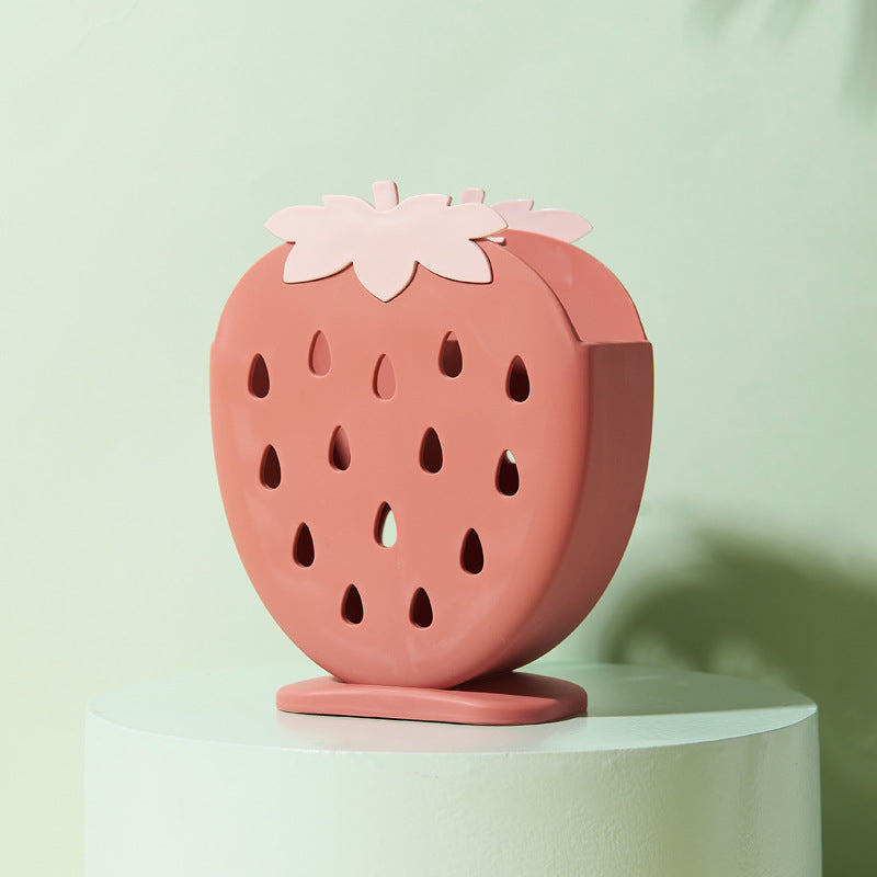 Cute Cartoon Chopstick Holder & Utensil Storage Rack Utensil Holder Rack Babs Red