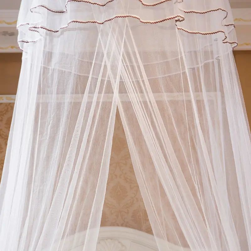 Round Ceiling Mosquito Net with Butterfly Decor – 6 Colors Bed Canopy Net Babs